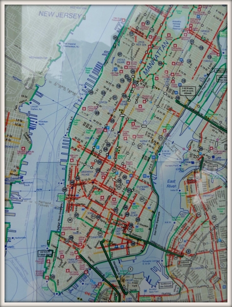 mapa Manhattan